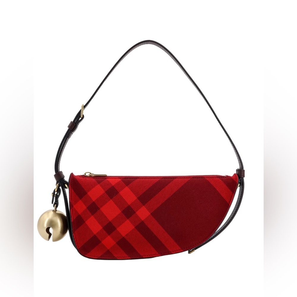 mini Shield check-pattern shoulder bag